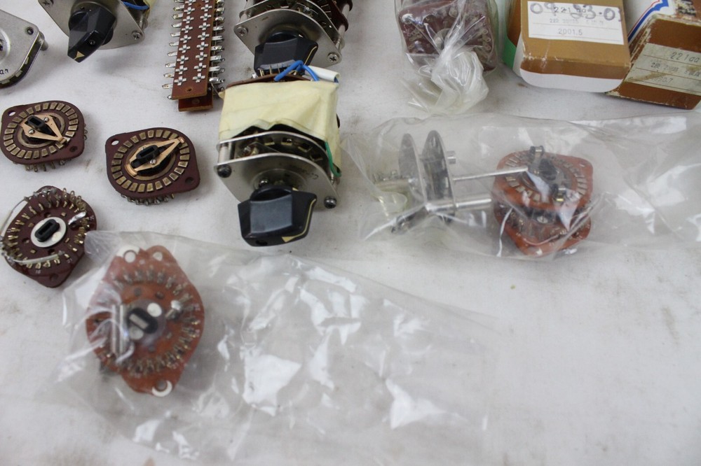 Vintage Rotary Switch Wafer Electronics Lot 3 4 5 Deck Selector Phenolic