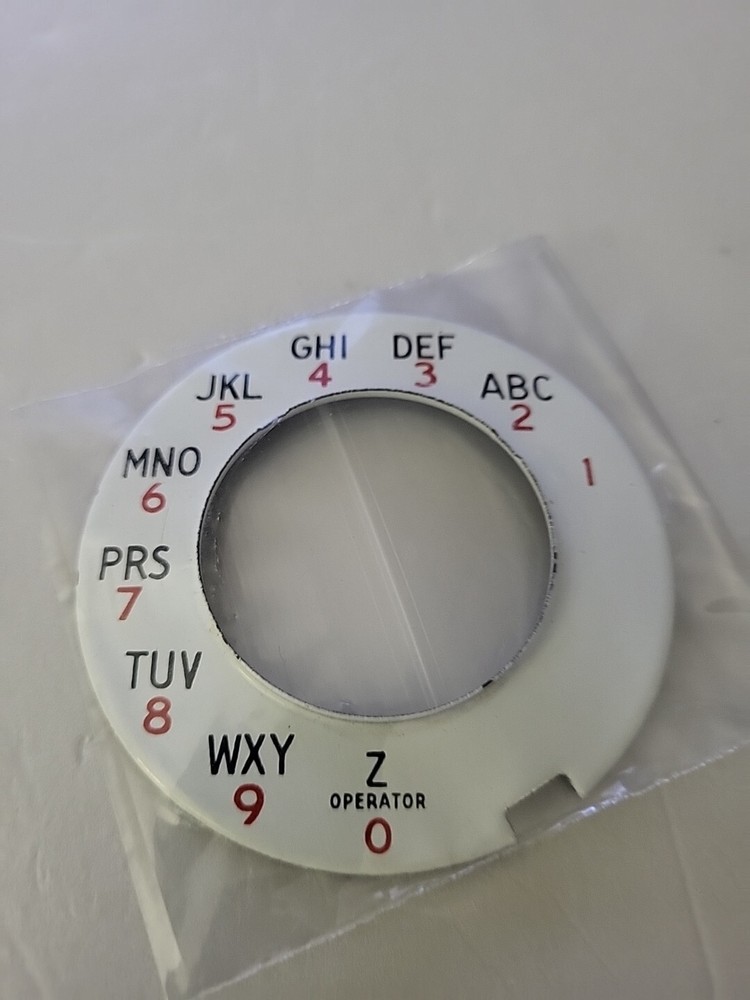 Telephone Rotary Dial Numbers
