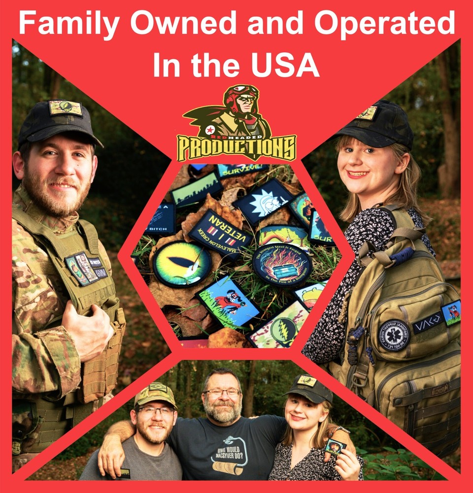 Cowboy Country USA Flag Morale Patch | 2x3 hook and loop tactical patch