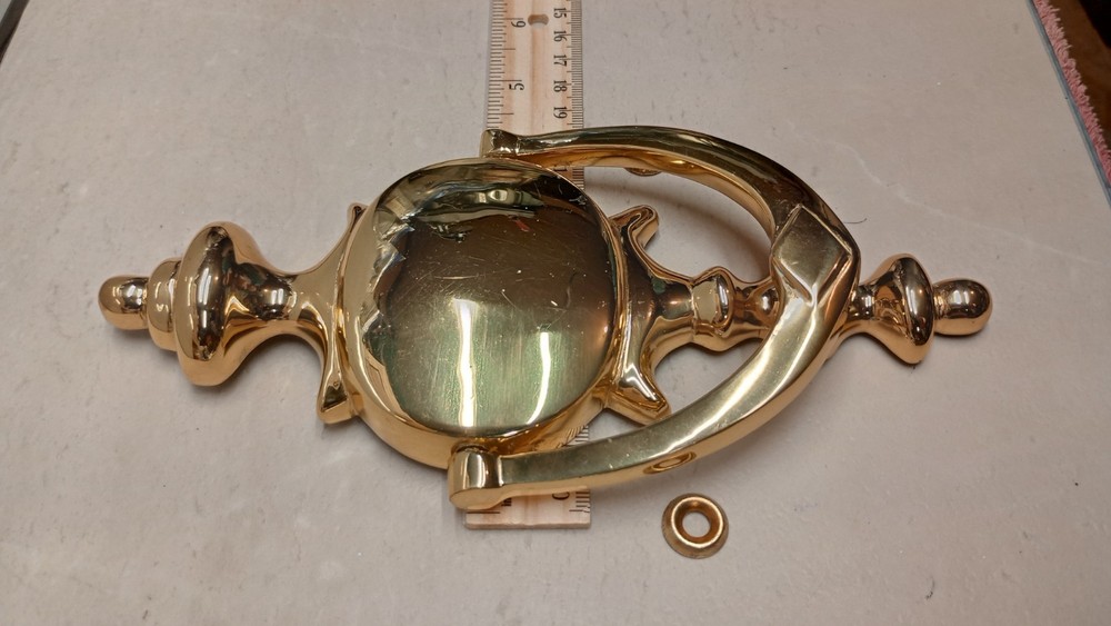 Solid Brass Colonial Style Door Knocker, N.O.S.
