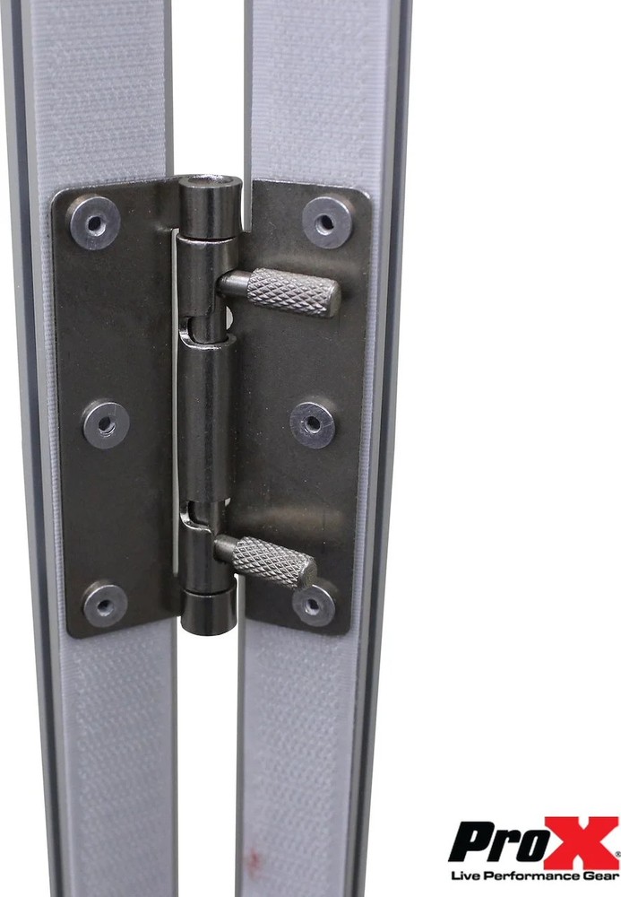 5 Panel Silver Frame DJ Facade with Stainless Quick Release 180 Deg Hinges