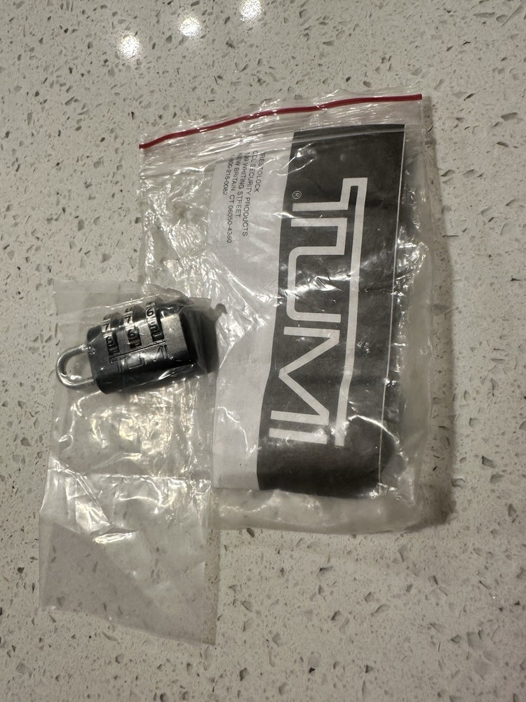 Tumi black luggage lock NEW