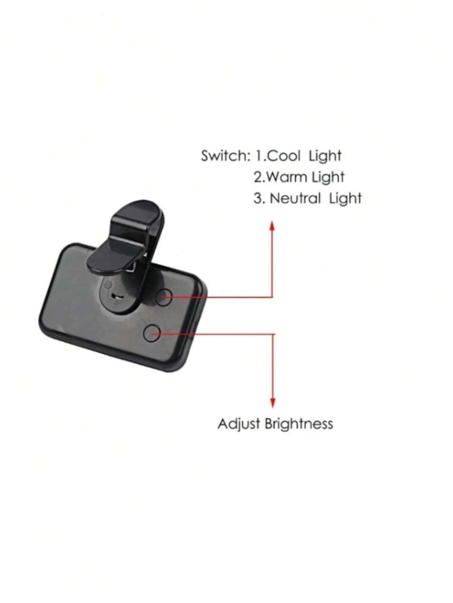 Portable Mini LED Fill Light Mobile Phone Clip-On Selfie Light USB Rechargeable