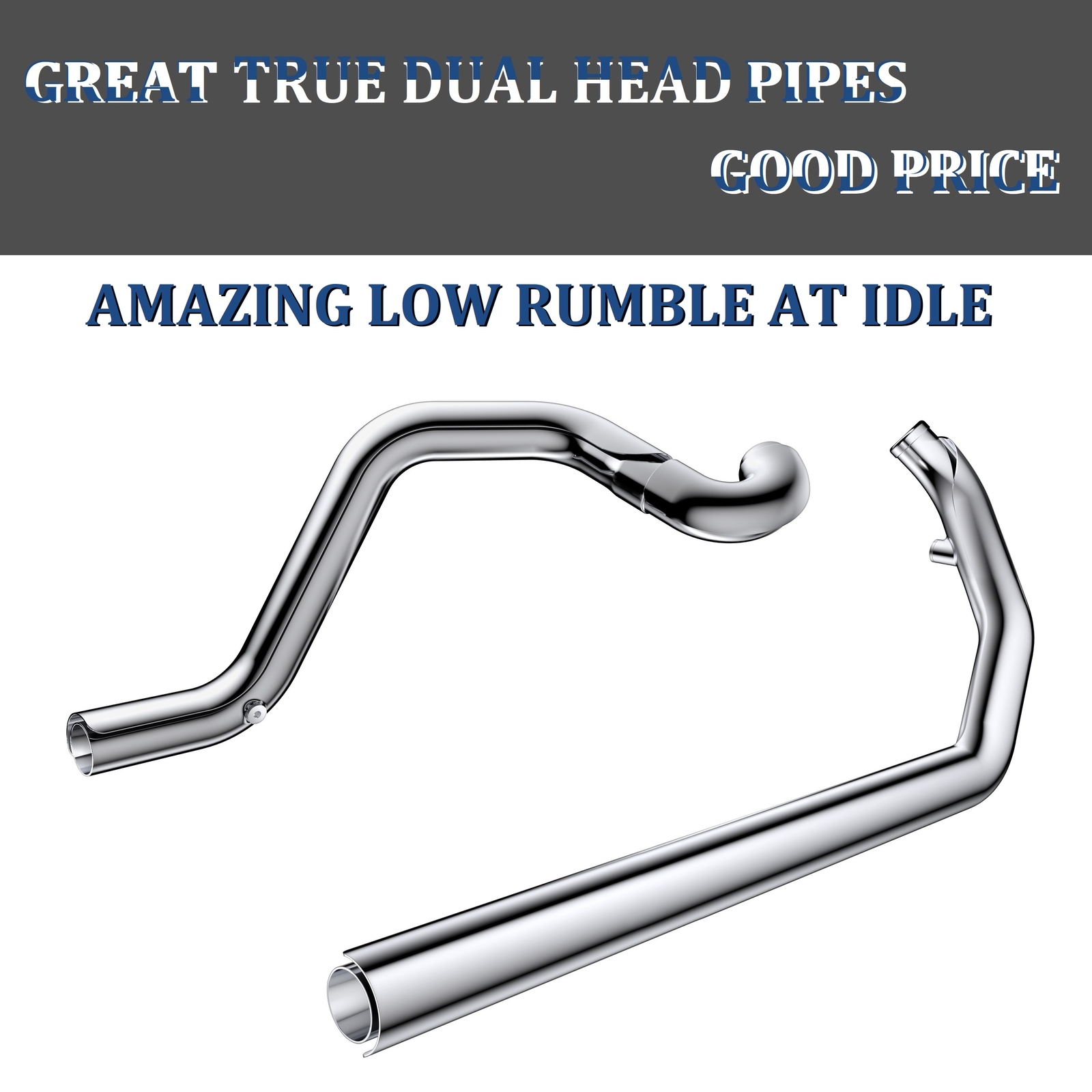 Exhaust Headers for Harley 1995-2016 Touring, for Road King, W/ Torque cones