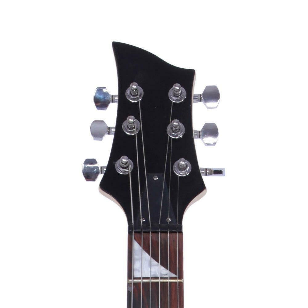 Glarry Sunset Flame Type Beginner Practice Right-Handed Electric Guitar Set