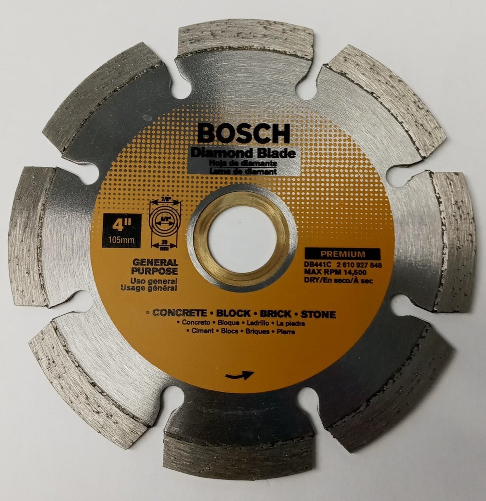 Bosch DB441C 4" Preminum Diamond Segmented Saw Blade Brick Block Stone