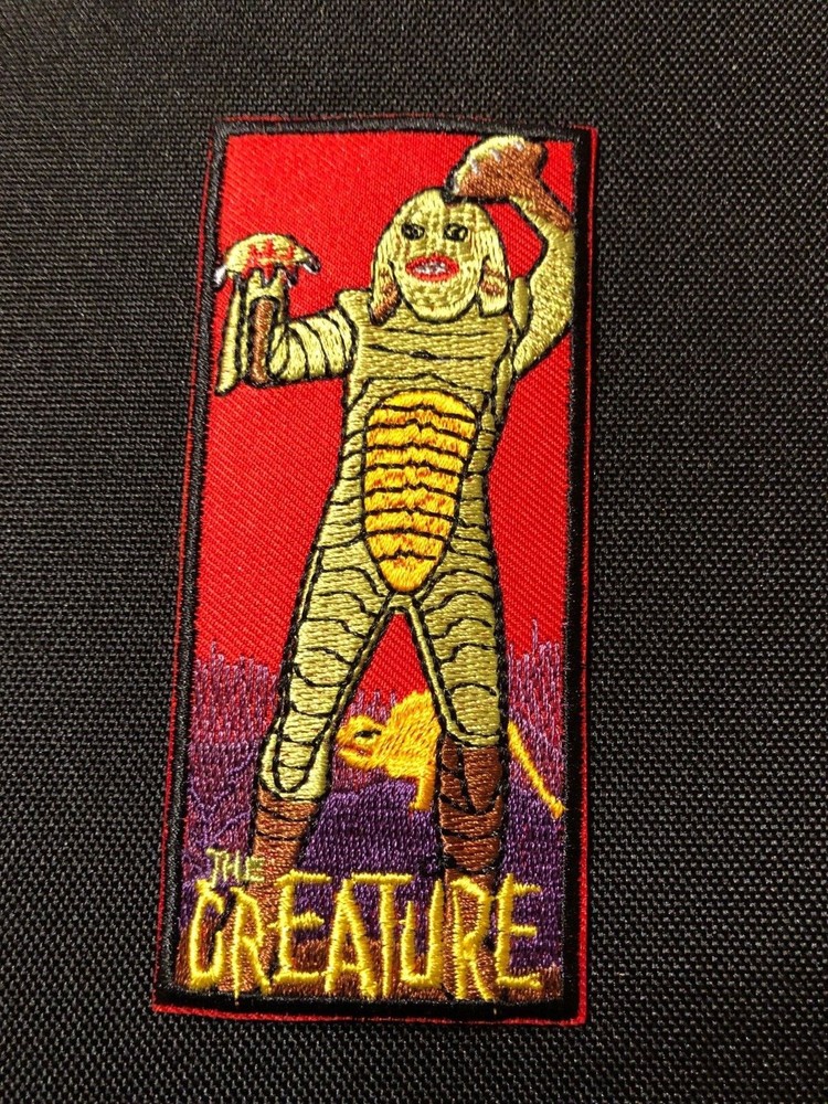 CREATURE MONSTER AURORA MODEL BOX ART PATCH Embroidered Horror IRON ON