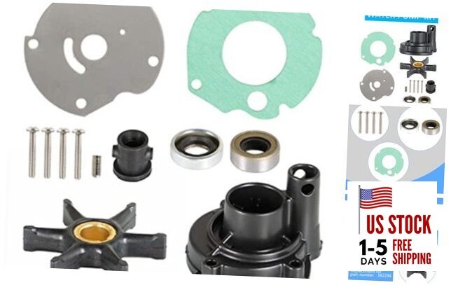 Water Pump Kit Replacement for 382296 Johnson Evinrude Outboard 1964-1973