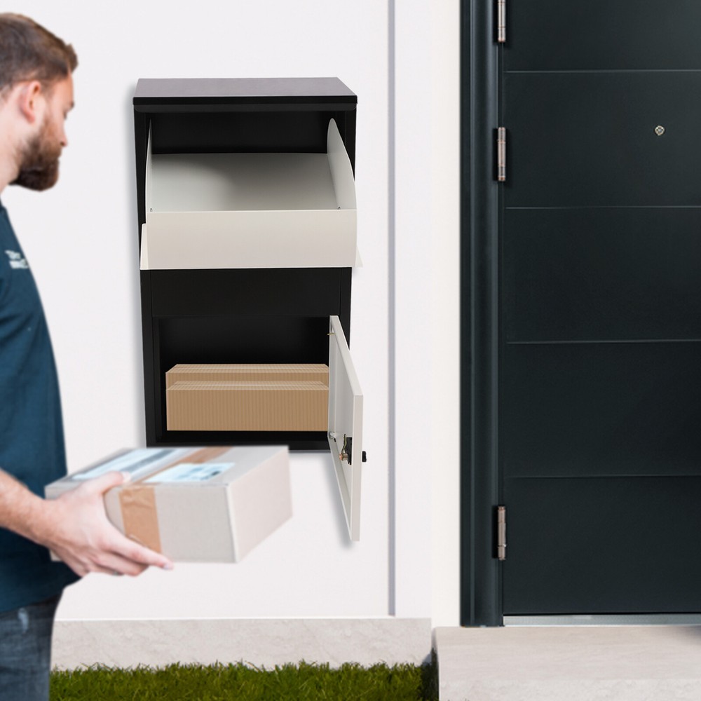 Package Delivery Boxes Large Mailbox for Parcel Wall Mounted Lockable Anti-Theft