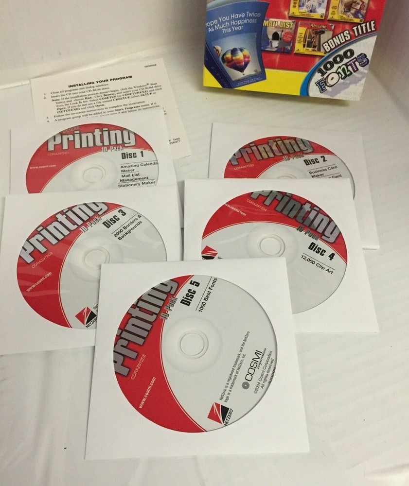 Deluxe Printing 10 Pack Software Bundle - Open Box