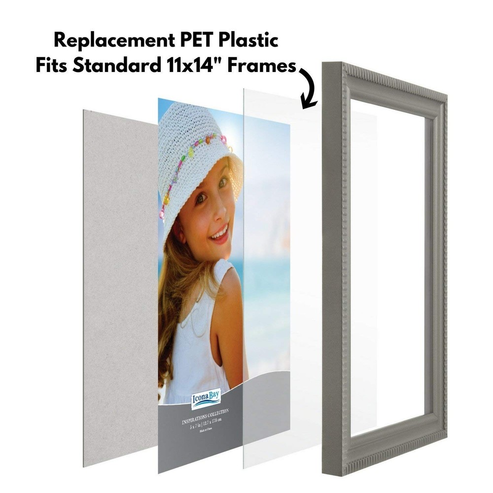 Thin & Flexible 11x14 PET Sheets - Ideal for DIY Projects and Frame Replacement