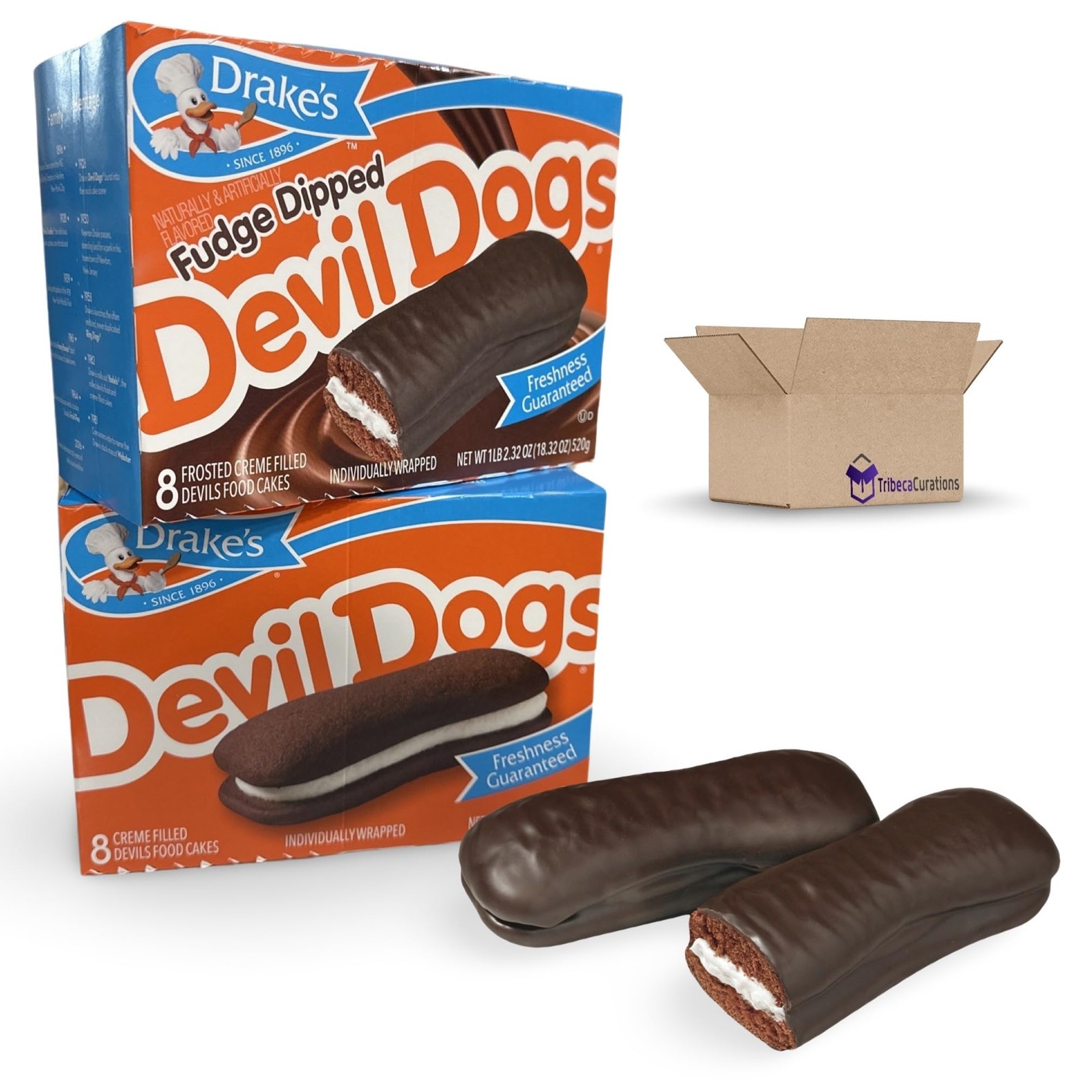 Drake's Coffee Cakes 8 Count | 2 Boxes