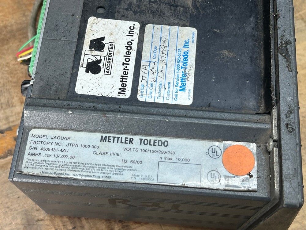 Mettler Toledo JAGUAR Scale Controller Interface Panel w/ load cells +