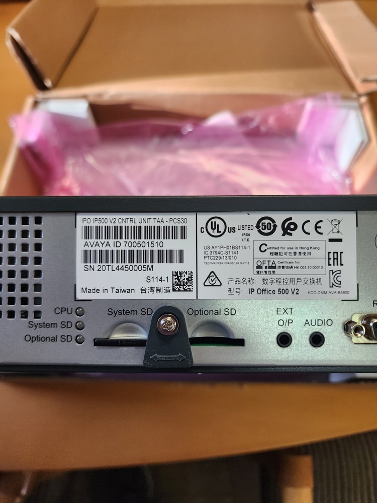Avaya IP Office 500 V2 Phone Control Unit