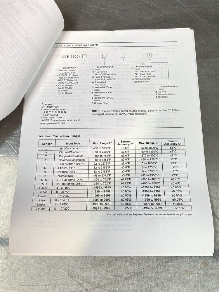 Ogden Etr-9200 Automatic Tuning Smarter Logic Comtroller - Users Manual / Book