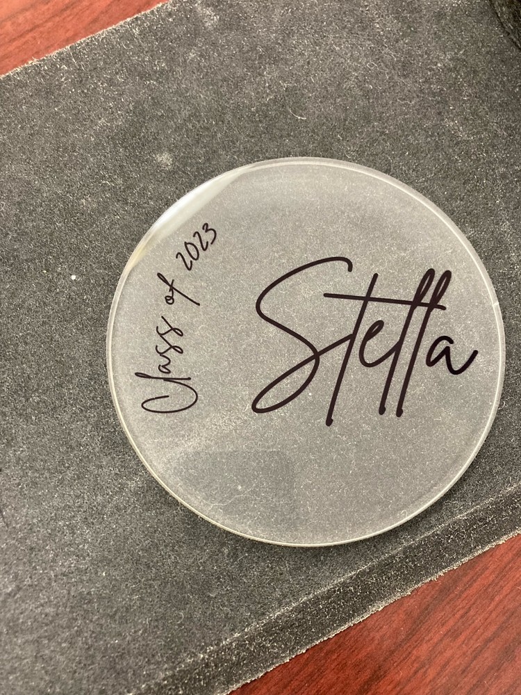 4" Customizable Acrylic Circle - 1/4"