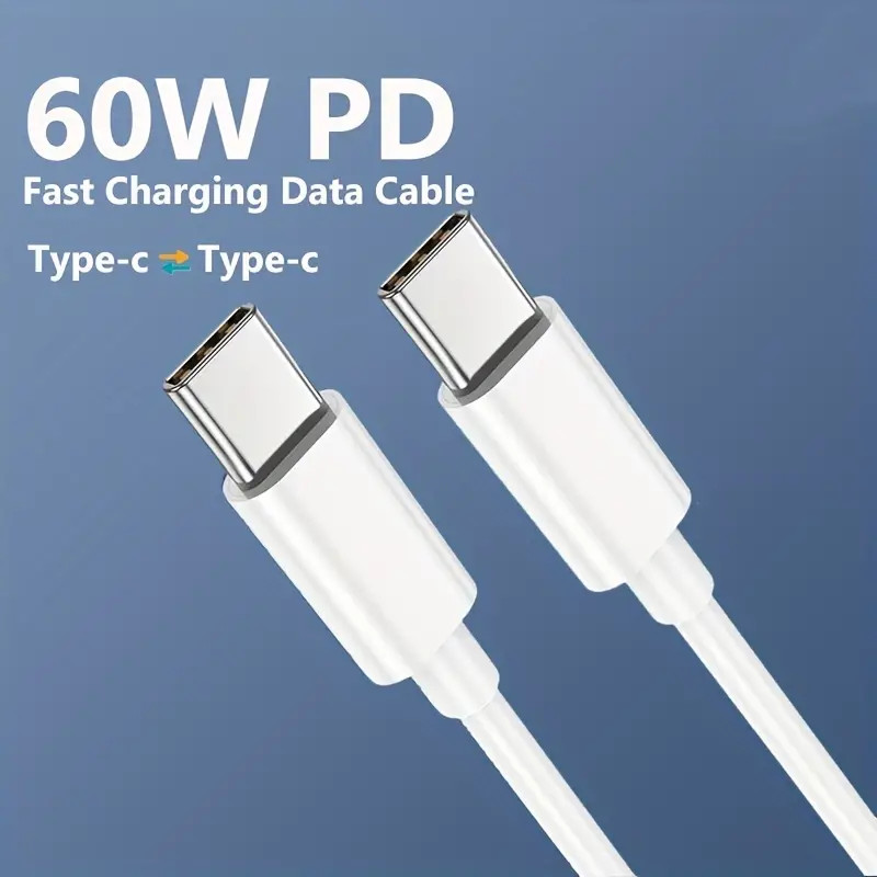 For iPhone 16 Pro Max iPad Fast Charger 40W Double PD USB C Adapter Type C Cable