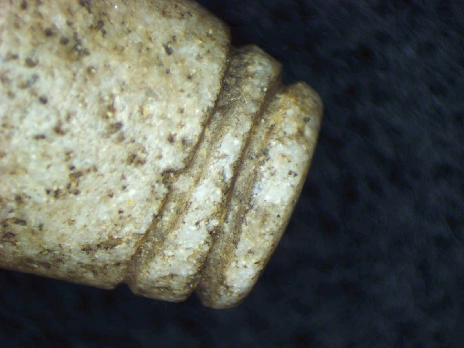 Gilcrease Double Grooved 3 5/8" Plummet from Arkansas Breckinridge CoA Arrowhead