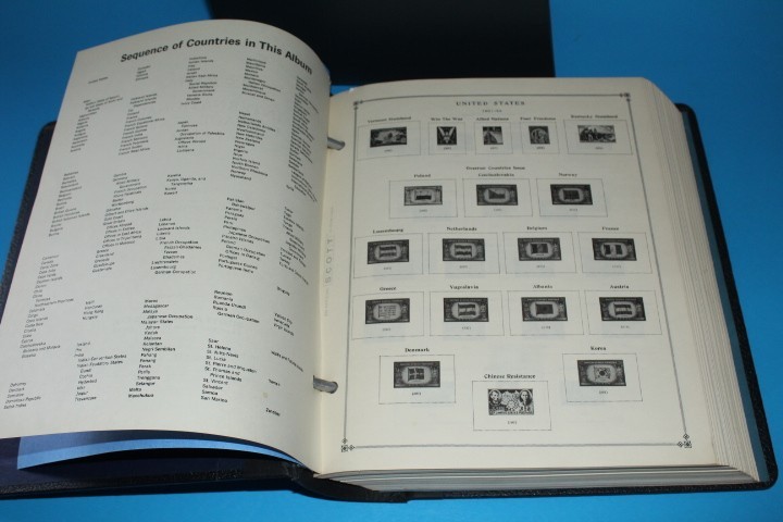 Scott International Blue Stamp Album 1940-1949 Pt 2A/2B Dustcover BlueLakeStamps