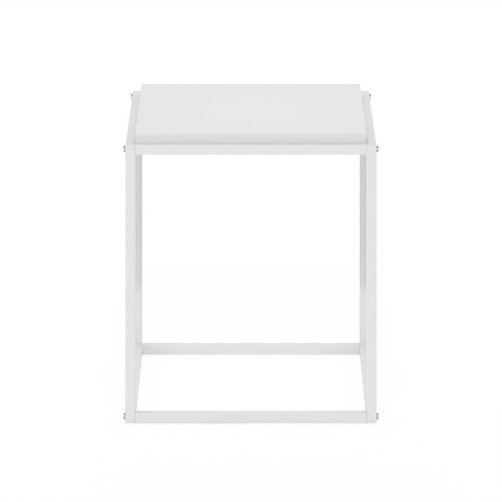 Pemberly Row Modern Stackable Shelf in 1-Tier in Solid White