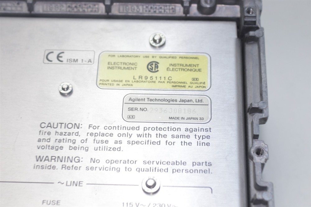 Hp Agilent 4278A Capacitance Meter 1kHz / 1MHz Back Panel
