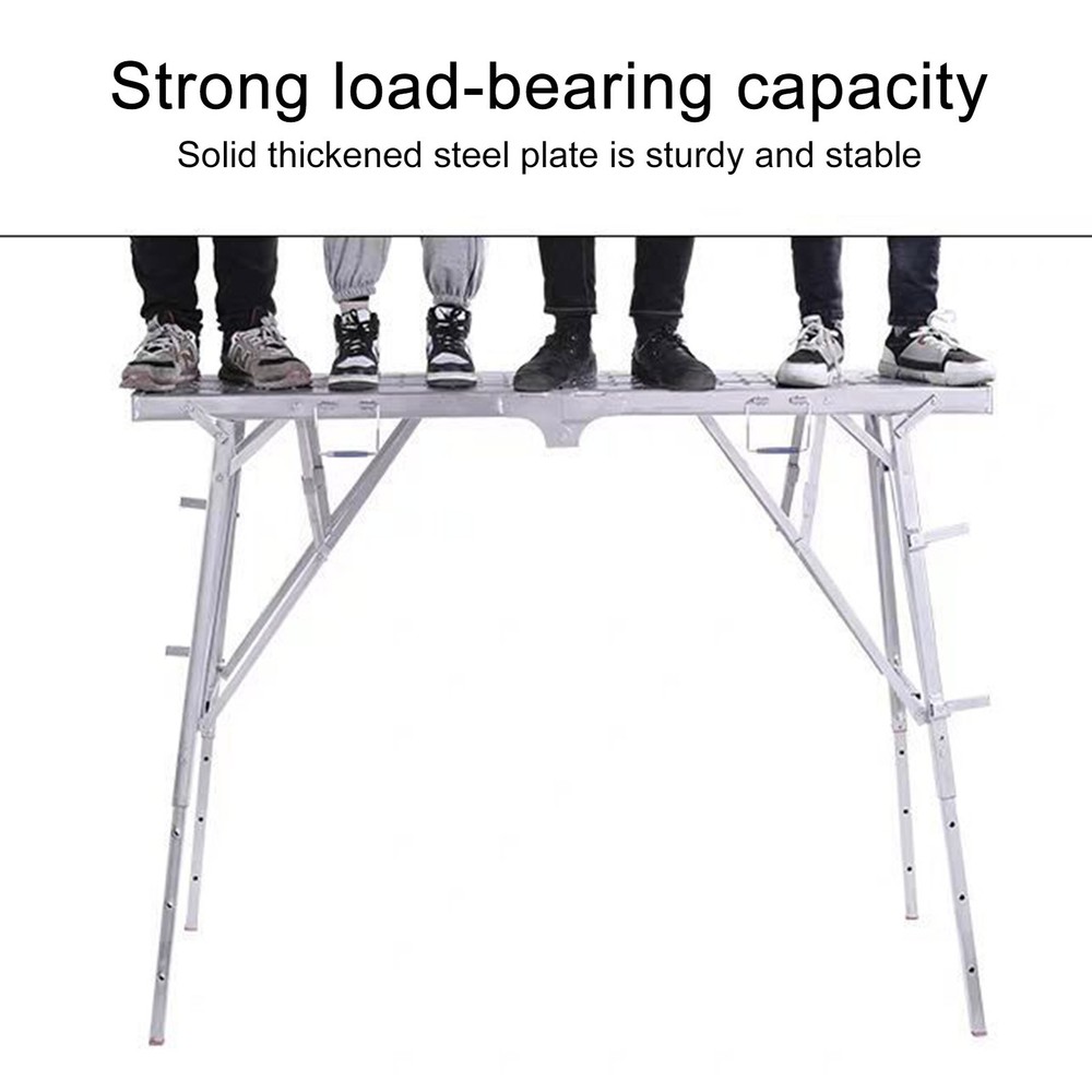 Portable Folding Scaffolding P latformWork Bench Scaffold With Adjustable Height