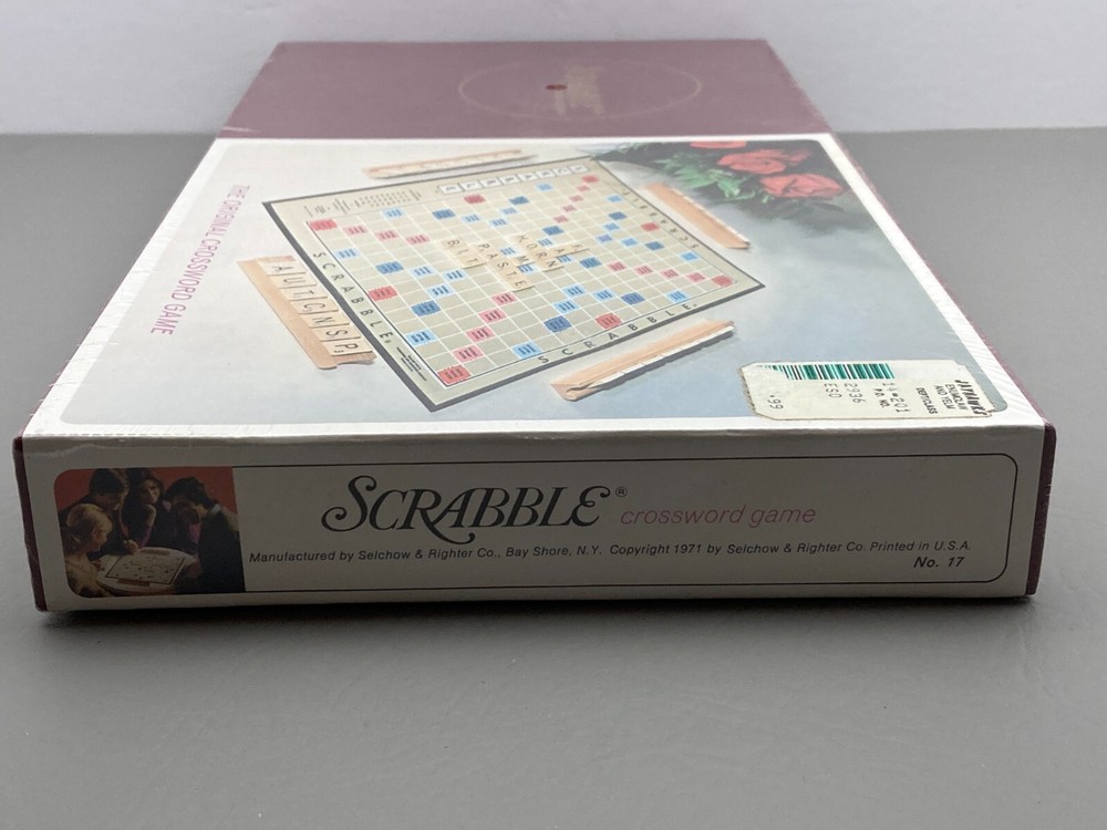 Scrabble Crossword Game 1971 Version Selchow & Righter New Sealed