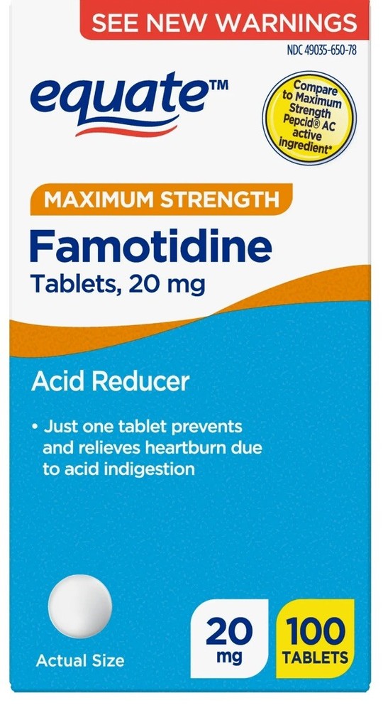 Equate Maximum Strength Acid Reducer 20 mg, 100 Count