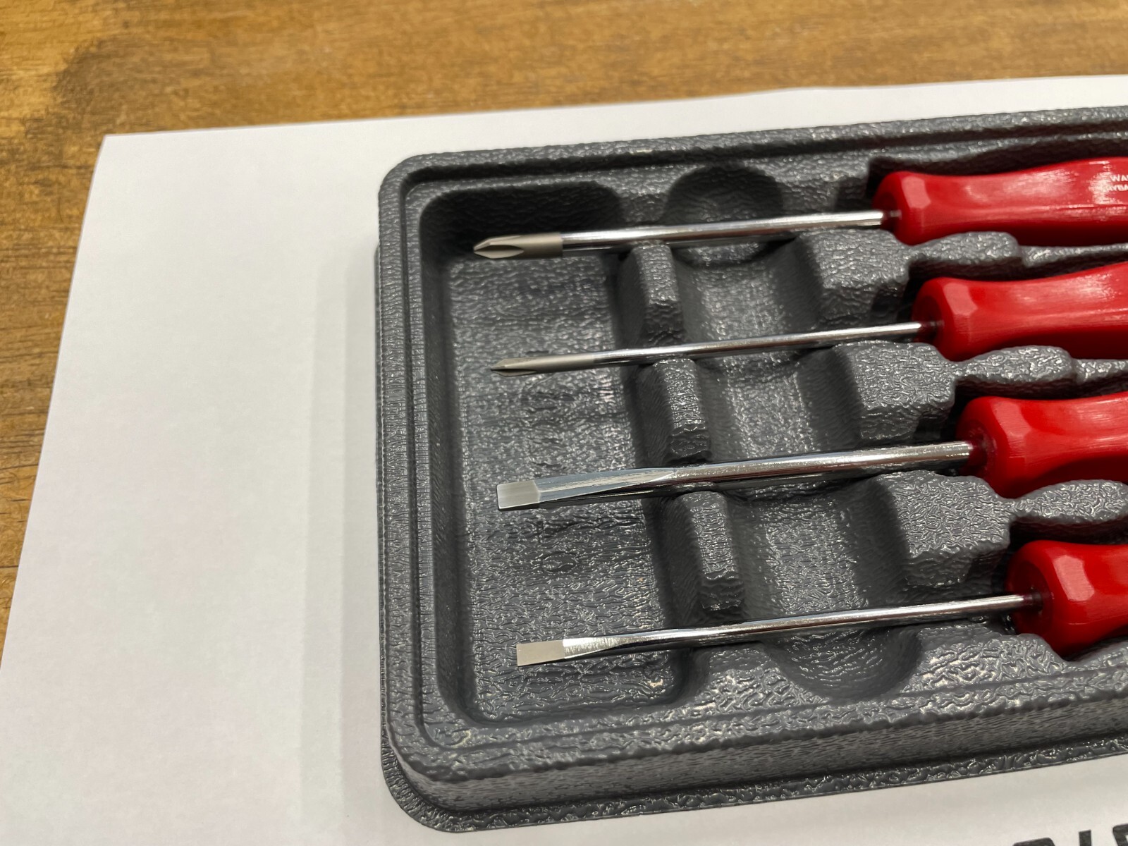 Snap-on SDDX40AR 4pc Mini Hard Grip Combination Screwdriver Set