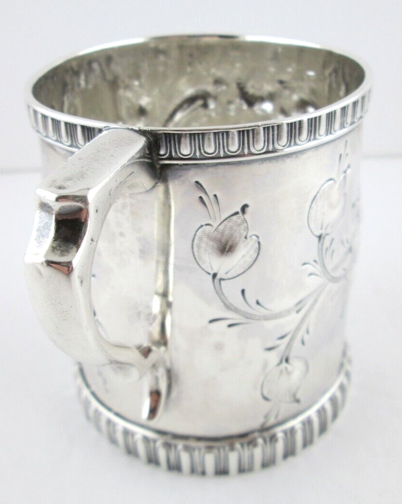 Gale & Willis Sterling Silver Cup Egg & Dart Base Rim 1859