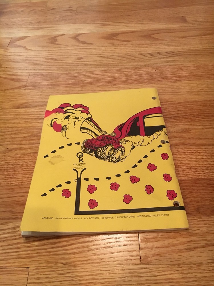Super Bug Video Arcade Game Operation, Maintenance & Service Manual Atari 1977