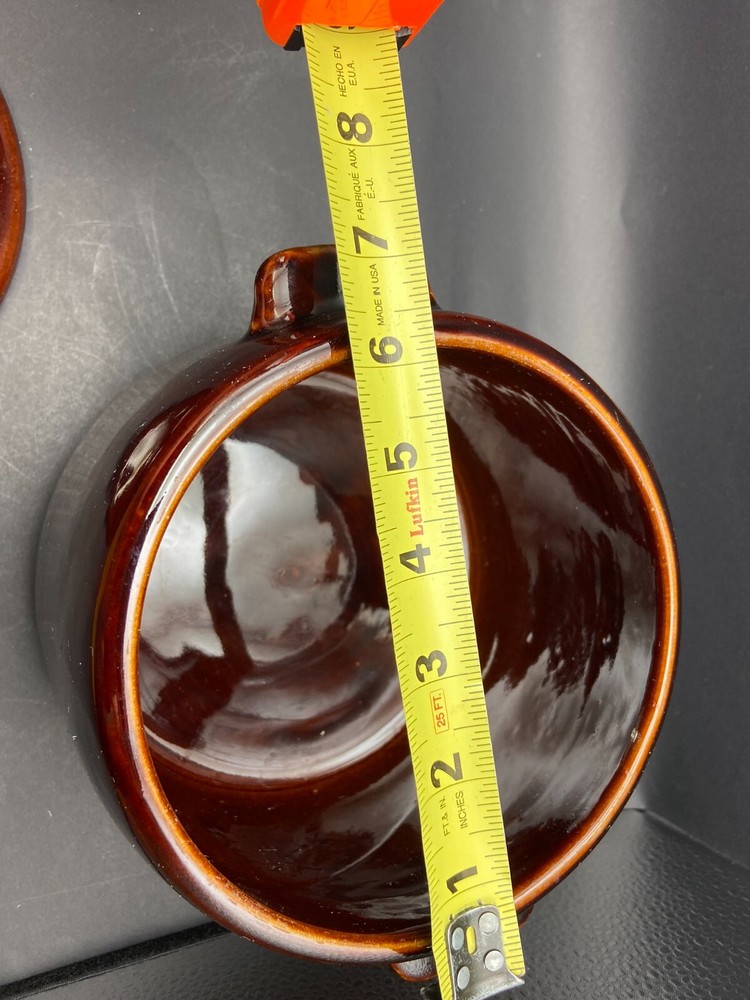 Vintage West Bend Bean Pot Genuine Ceramic Stoneware