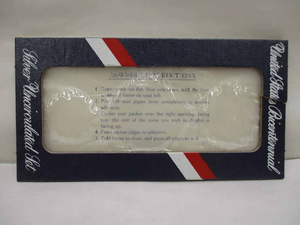 EMPTY 1776-1976 United States Bicentennial Silver Uncirculated 3pc Set