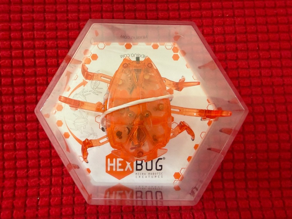 HEXBUG Scarab Orange Micro Robotic Creature NEW Sealed Hex