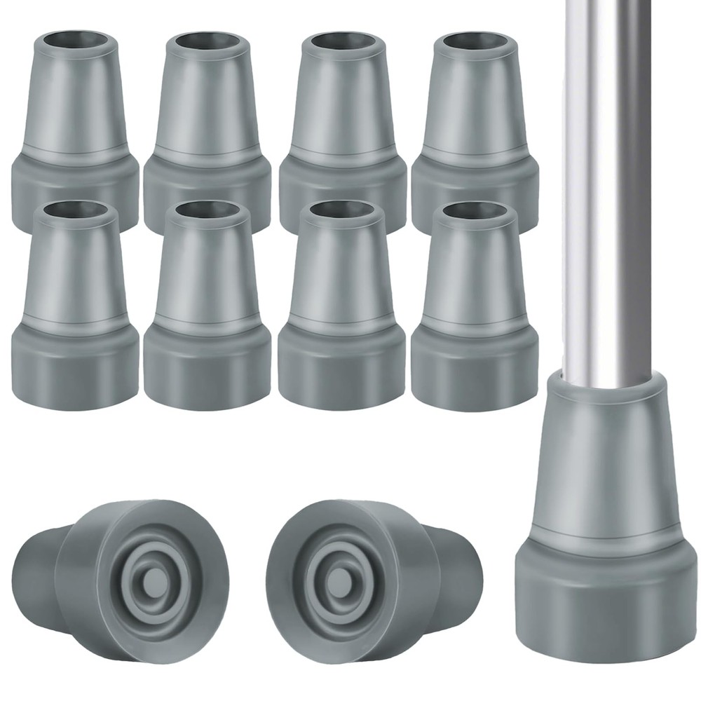 Crutch Tips, 8 Pack 3/4 Inch Rubber Accessories Replacement Rubber...