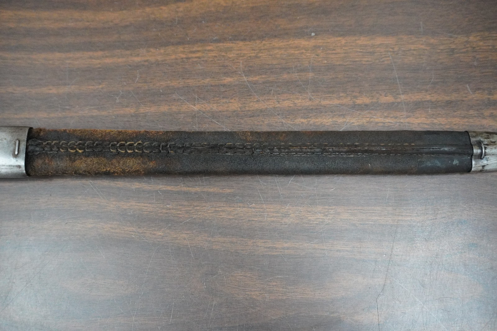 WWI British Lee-Enfield P1907 Rifle Bayonet with Scabbard Wilkinson 1917 Marked