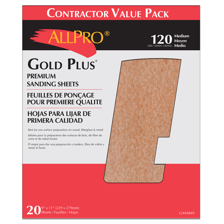 ALLPRO Gold Plus Premium Sandpaper