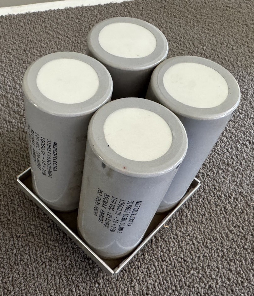 Crown PSA-2 Main Filter Capacitors And Mounting Bracket