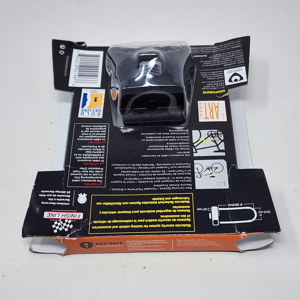 MOUNT Only For Kryptonite KryptoLok STD Missing 4 Foot Flex Cable Bracket & Keys