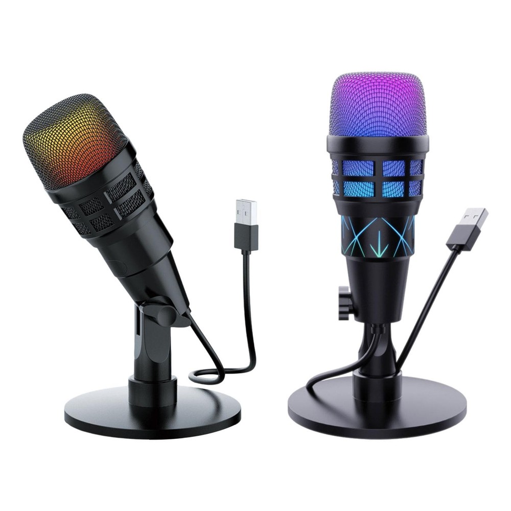 Gaming USB  for PC,Beginner Online Chat Condenser Mic Noise Reduction Computer