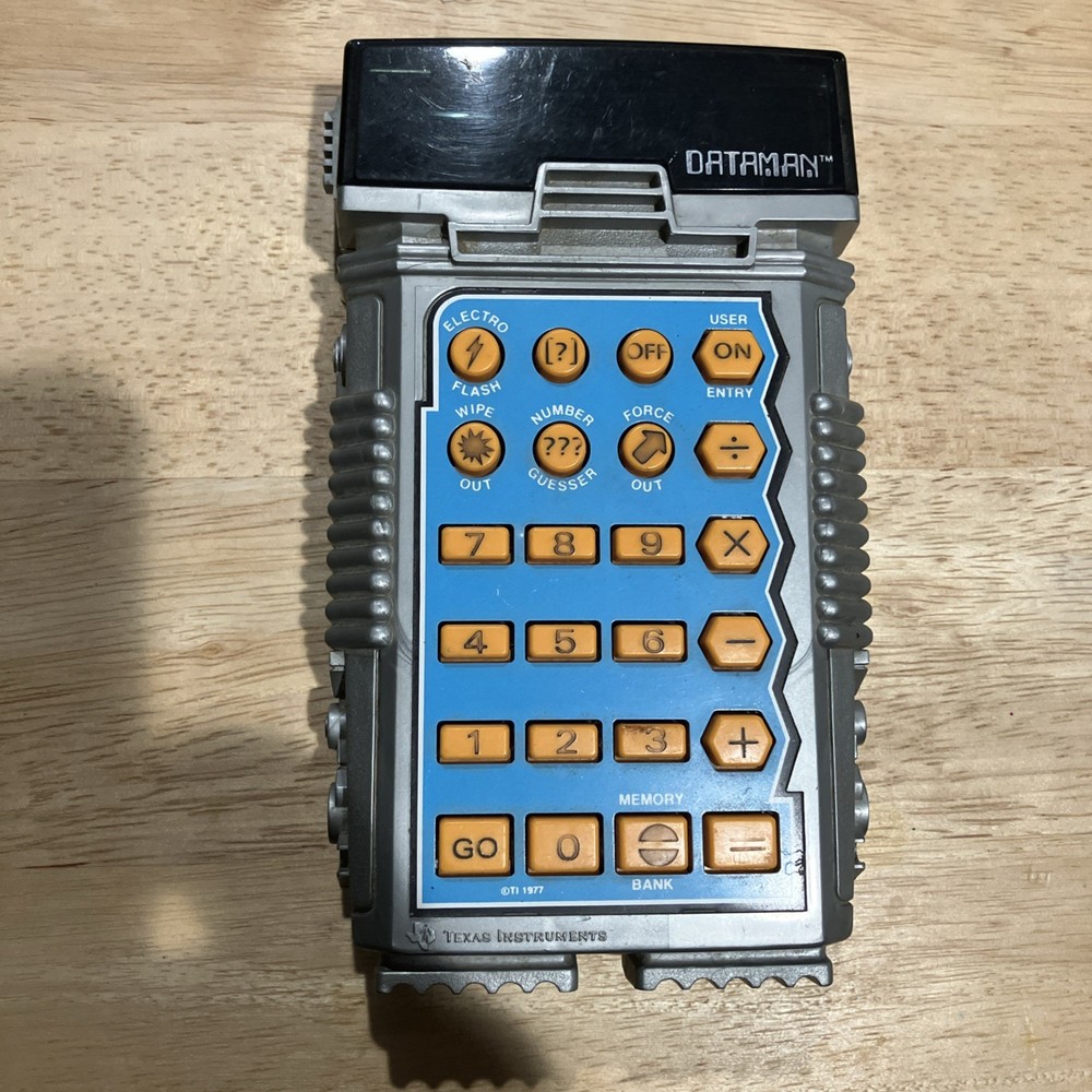 Vintage Texas Instruments TI Dataman Toy Learning Calculator Educational