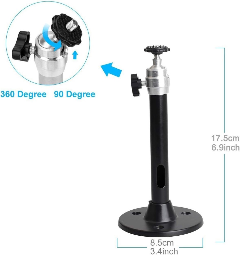 Compact Mini Projector Ceiling Mount with Easy Install and 360-Degree Rotation