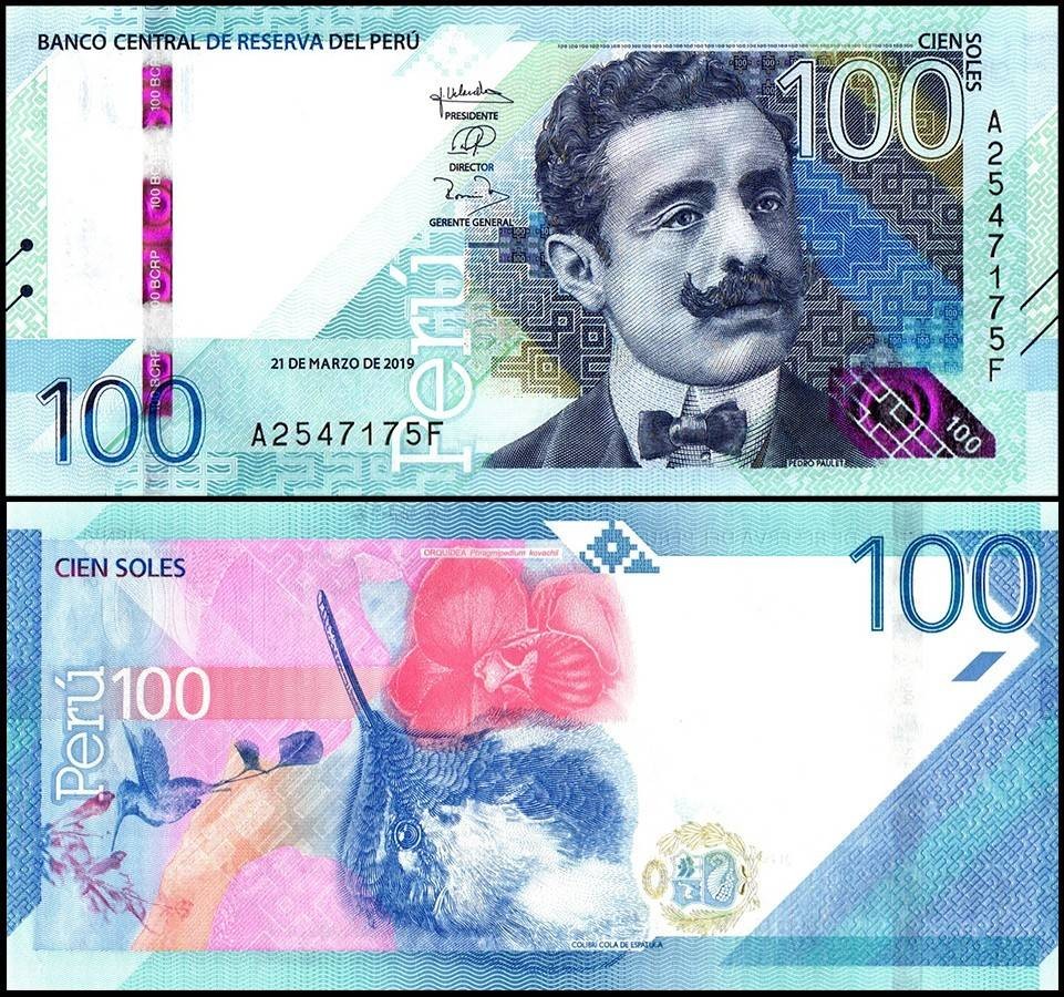 Peru 100 Soles, 2019, P-199, UNC