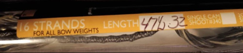 New Double Helix Diamond Back Bowstring Cables 47 1/2" Length 16 Strands!