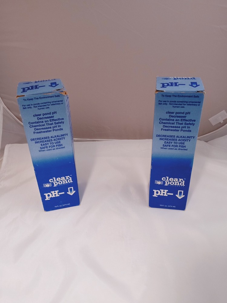 2 - CLEAR POND PH DOWN Pond Water PH Reducing Solution 16-Ounce Bottle, White