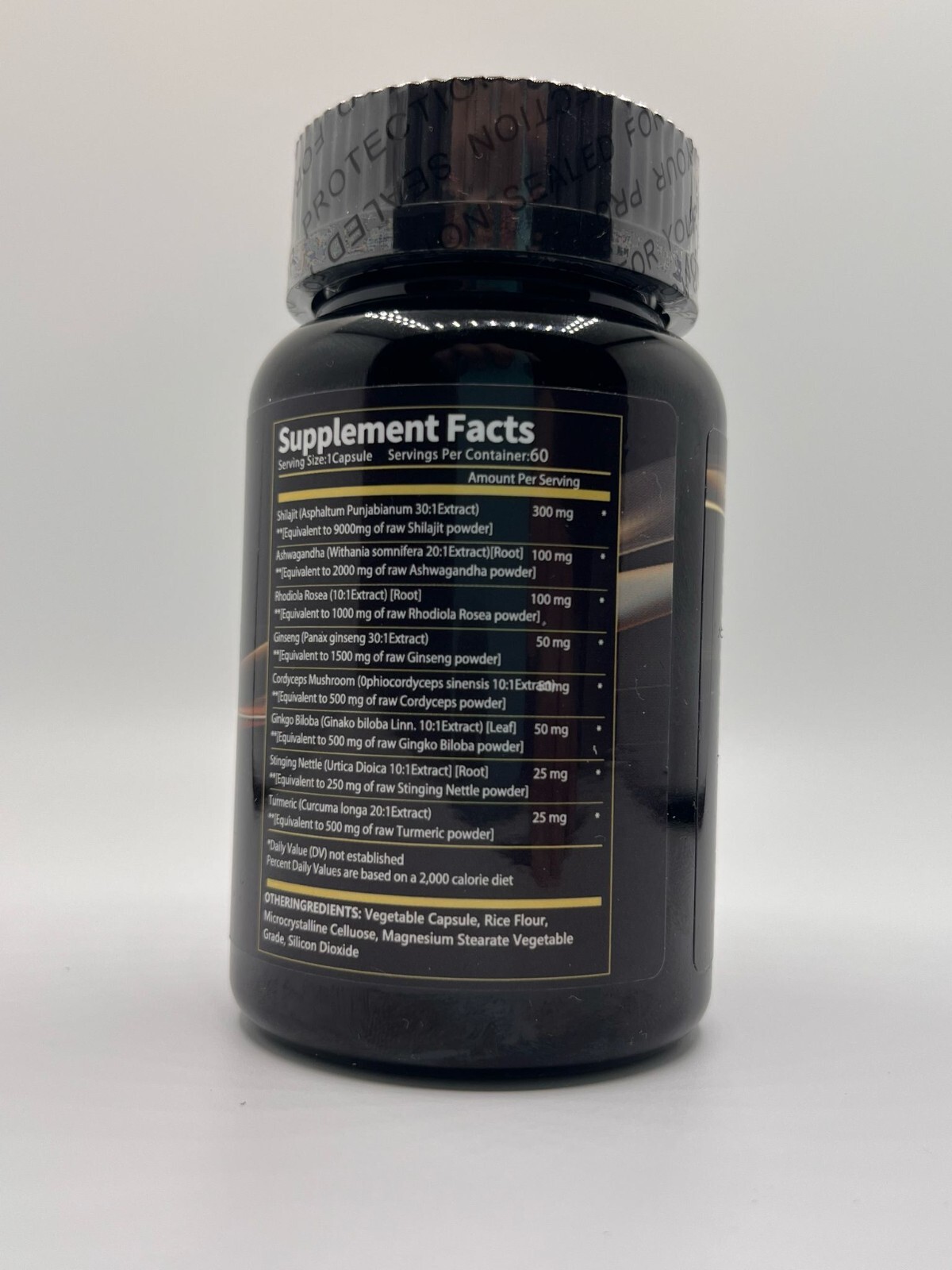 Himalayan Shilajit Capsules,Organic,Extremely Potent,Boost Energy,Stress Relief