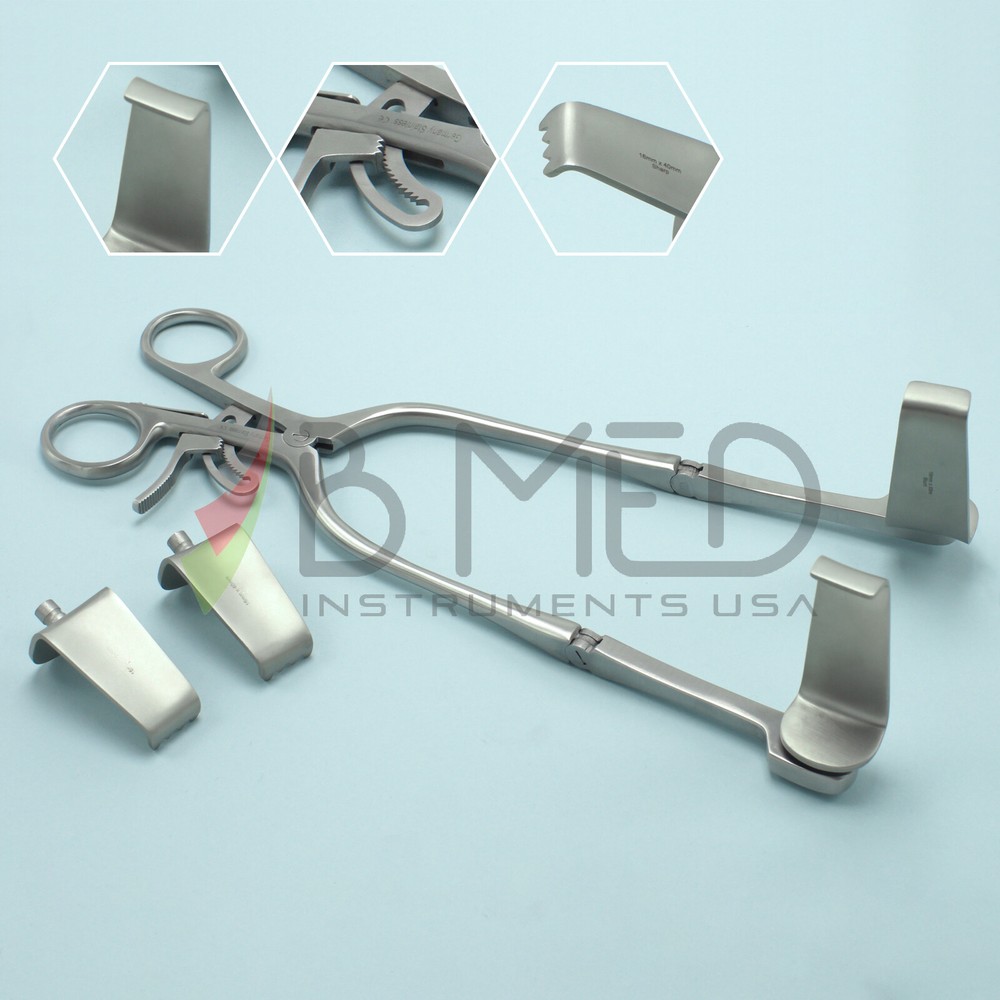 OR Grade Codman Largo Cervical Retractor With Sharp & Blunt blades Set Spine