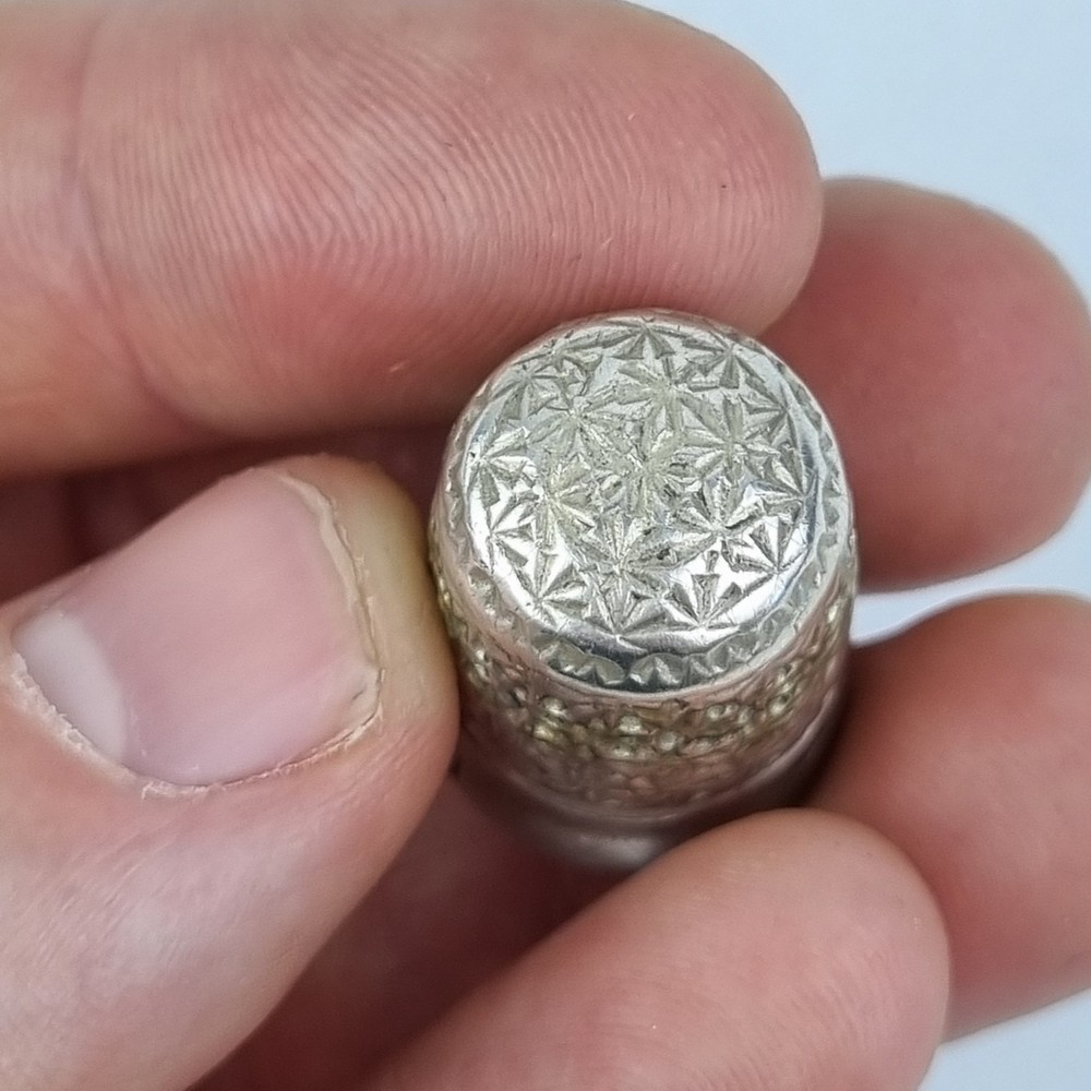 Antique Solid Silver Thimble Birmingham 1928 Henry Griffith & Sons