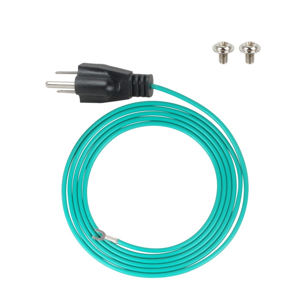 6.5 FT Shielded Ethernet Patch Panel Bond Ground Extension Cord NEMA 5-15P