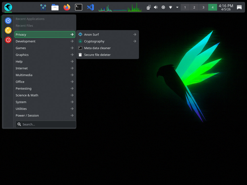 Parrot Security OS 7.1 Bootable DVD Live Hacking Security Install (64 bit)